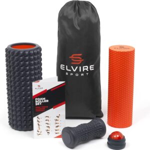 Pack de foam roller con diferentes tipos